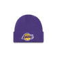 Los Angeles Lakers Short Skull Cuff Knit Beanie Hat