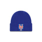 New York Mets Short Skull Cuff Knit Beanie Hat