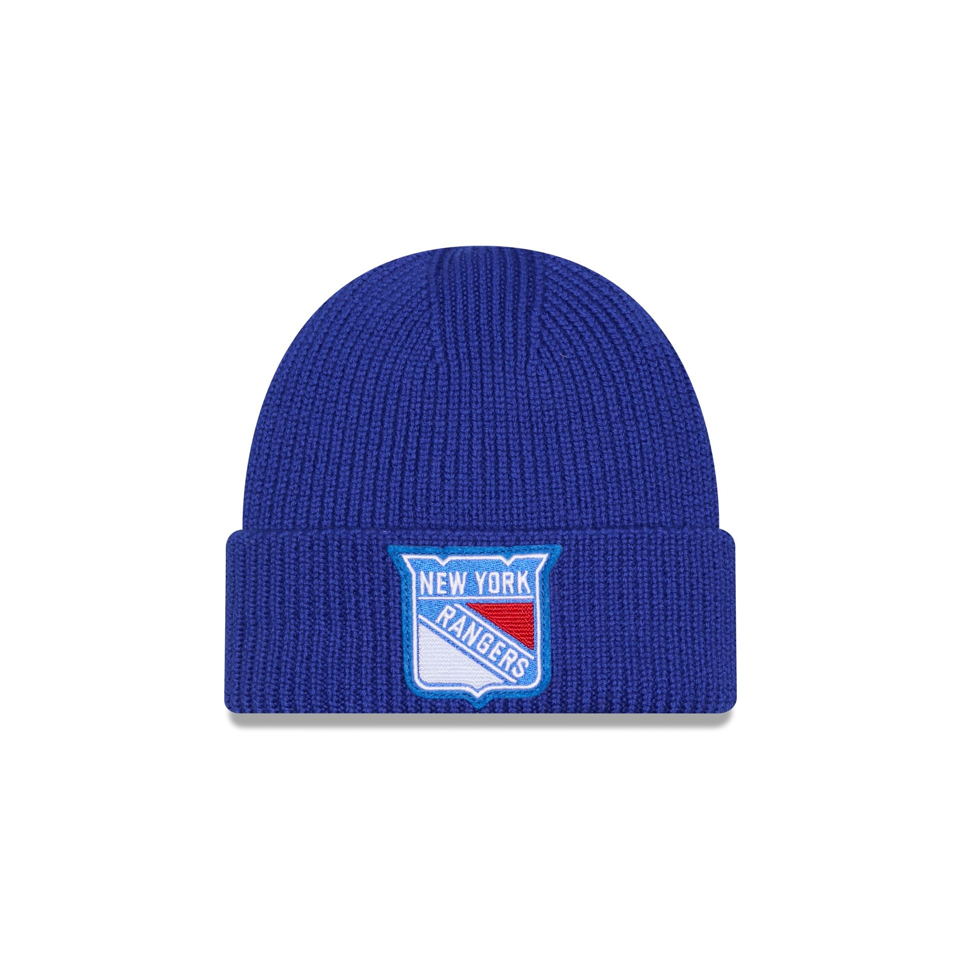 New York Rangers Short Skull Cuff Knit Beanie Hat