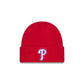 Philadelphia Phillies Short Skull Cuff Knit Beanie Hat