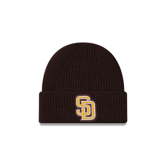 San Diego Padres Short Skull Cuff Knit Beanie Hat - New Era Cap