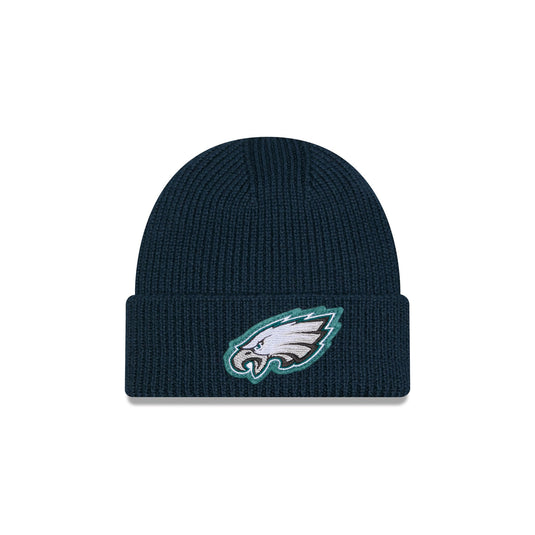 Philadelphia Eagles Short Skull Cuff Knit Beanie Hat - New Era Cap