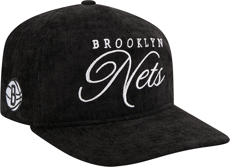 Brooklyn Nets Velvet Team Script 19TWENTY Adjustable Hat
