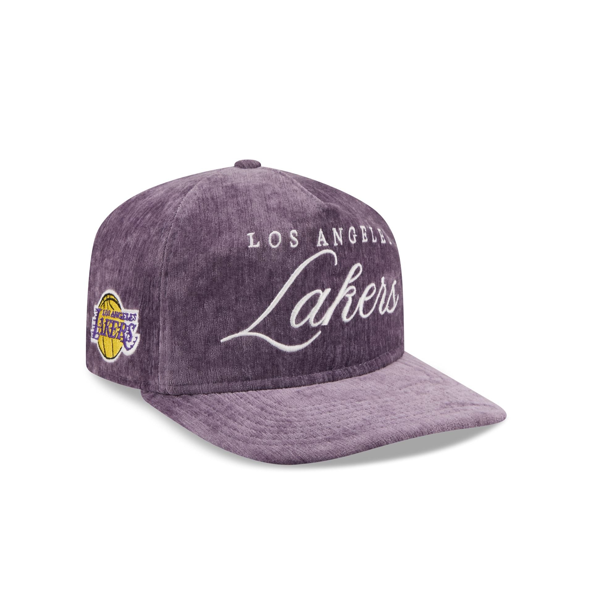 Los Angeles Lakers Velvet Team Script 19TWENTY Adjustable Hat