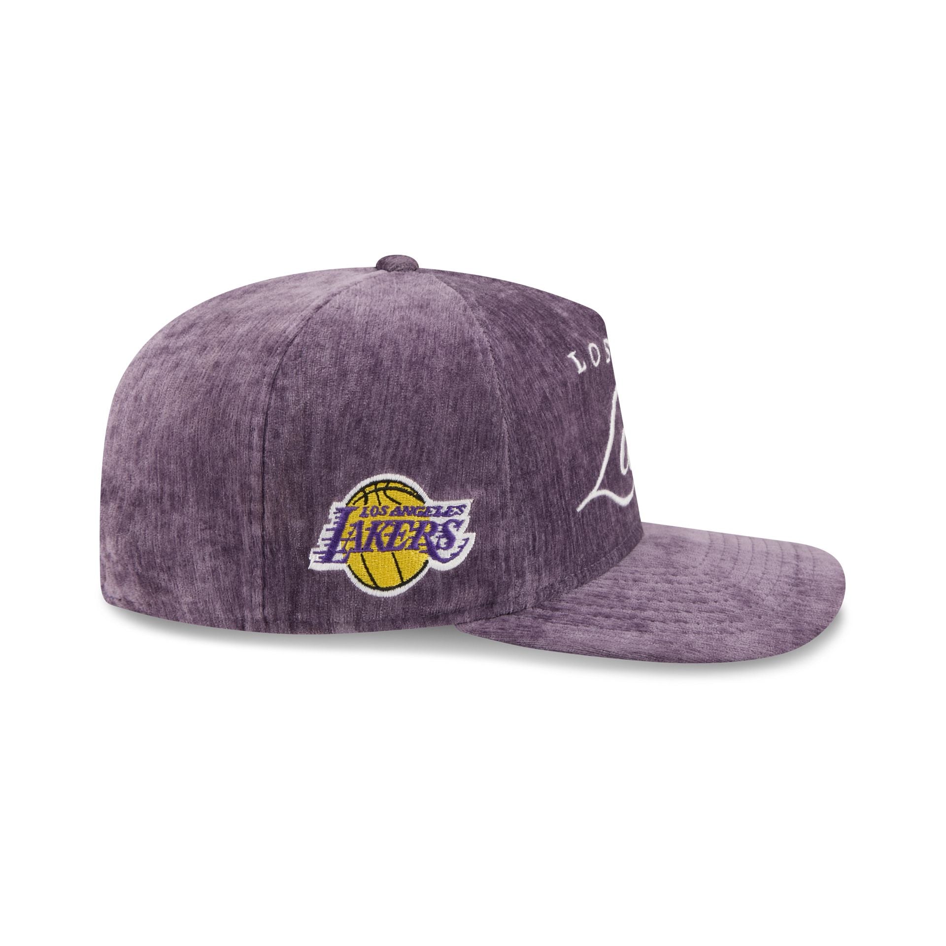 Los Angeles Lakers Velvet Team Script 19TWENTY Adjustable Hat