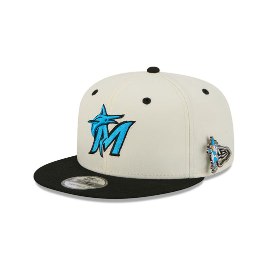 Miami Marlins Mascot Pin 9FIFTY Snapback Hat - New Era Cap