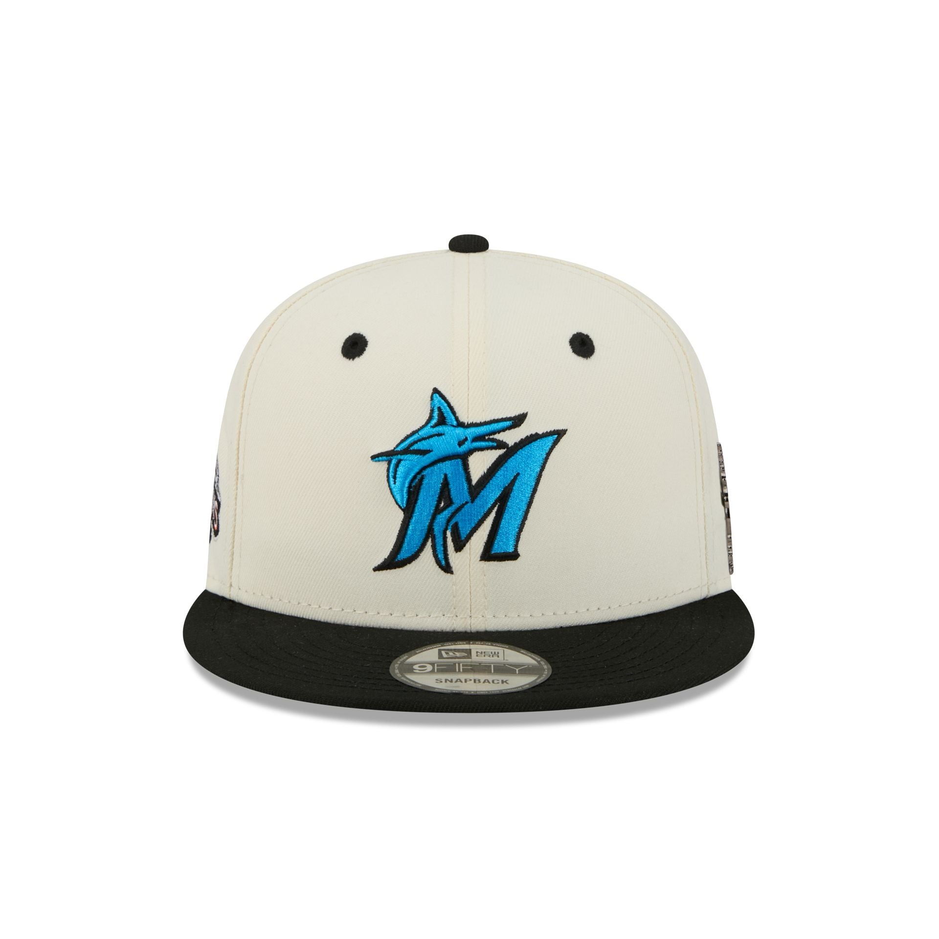 Miami Marlins Mascot Pin 9FIFTY Snapback Hat