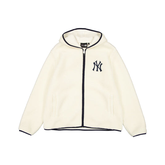 New York Yankees Cream Sherpa Jacket - New Era Cap