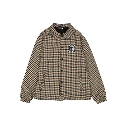 New York Yankees Wool Check Coaches Jacket - New Era Cap