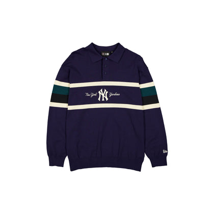 New York Yankees Navy Knit Rugby Shirt
