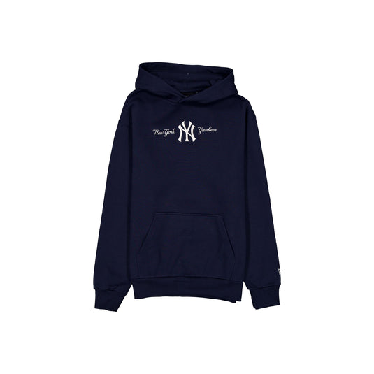 New York Yankees Script Navy Hoodie - New Era Cap