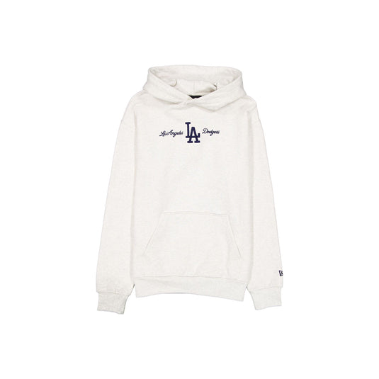 Los Angeles Dodgers Script Heather Gray Hoodie - New Era Cap