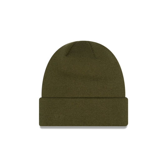 New Era Cap Basic Olive Green Knit Beanie Hat - New Era Cap