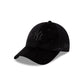 New York Yankees Black Velour Women's 9FORTY Adjustable Hat