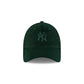 New York Yankees Dark Green Velour Women's 9FORTY Adjustable Hat