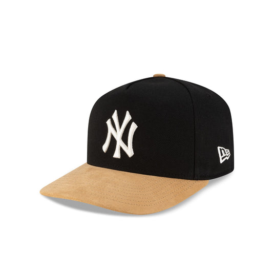 New York Yankees Camel Suede Visor 9FORTY A-Frame Snapback Hat - New Era Cap
