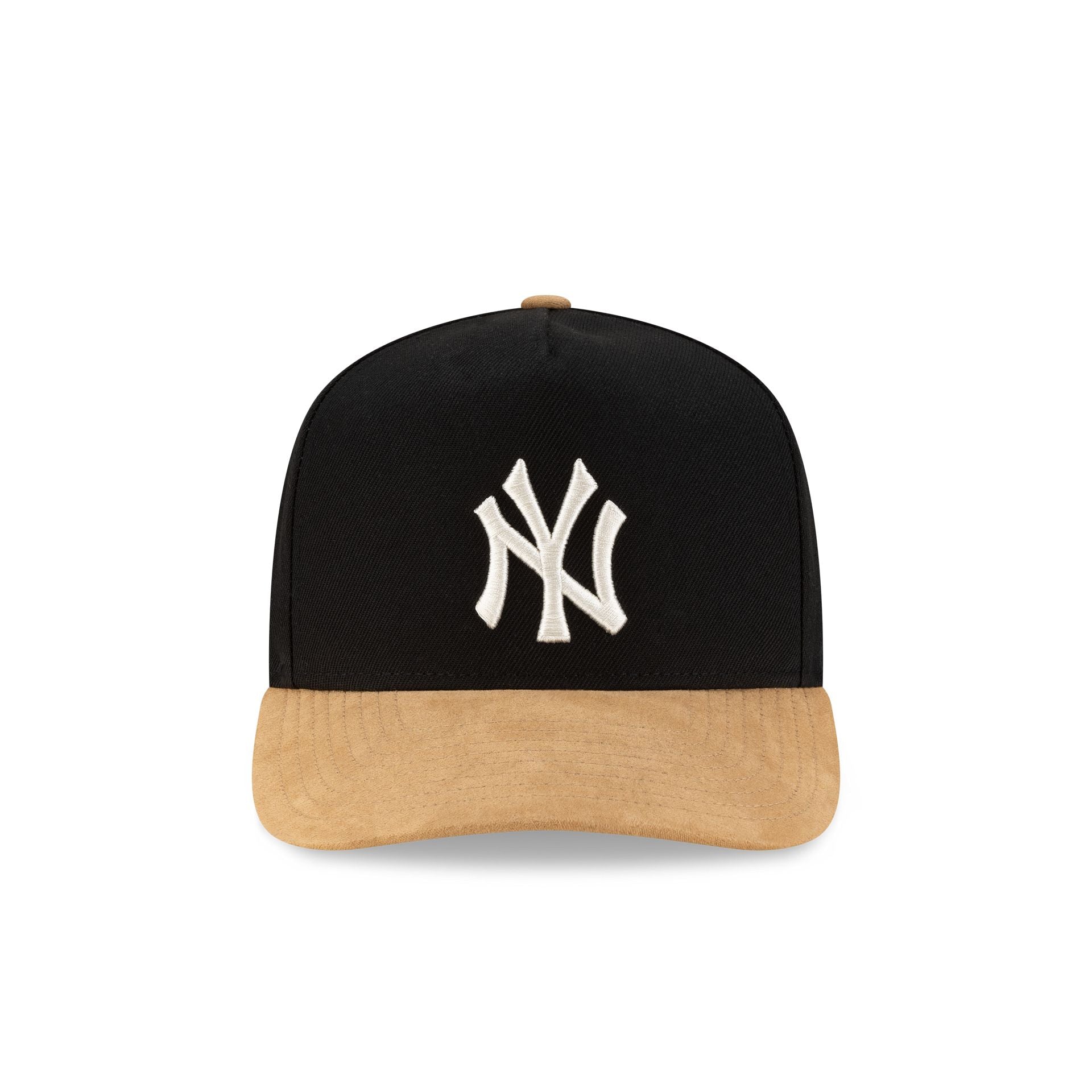 New York Yankees Camel Suede Visor 9FORTY A-Frame Snapback Hat