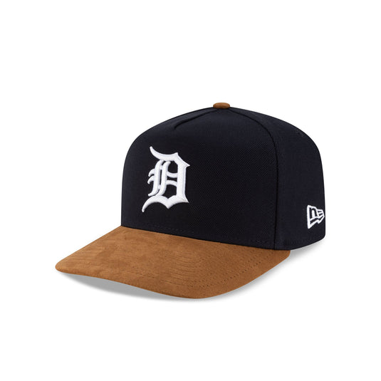 Detroit Tigers Brown Suede Visor 9FORTY A-Frame Snapback Hat - New Era Cap