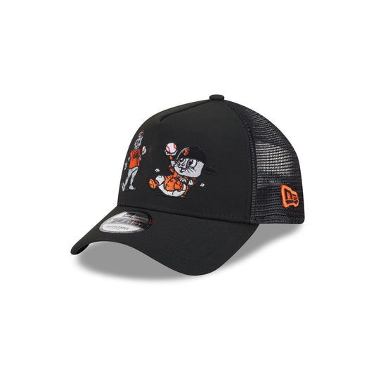 San Francisco Giants Generation Mascots 9FORTY A-Frame Trucker Hat - New Era Cap