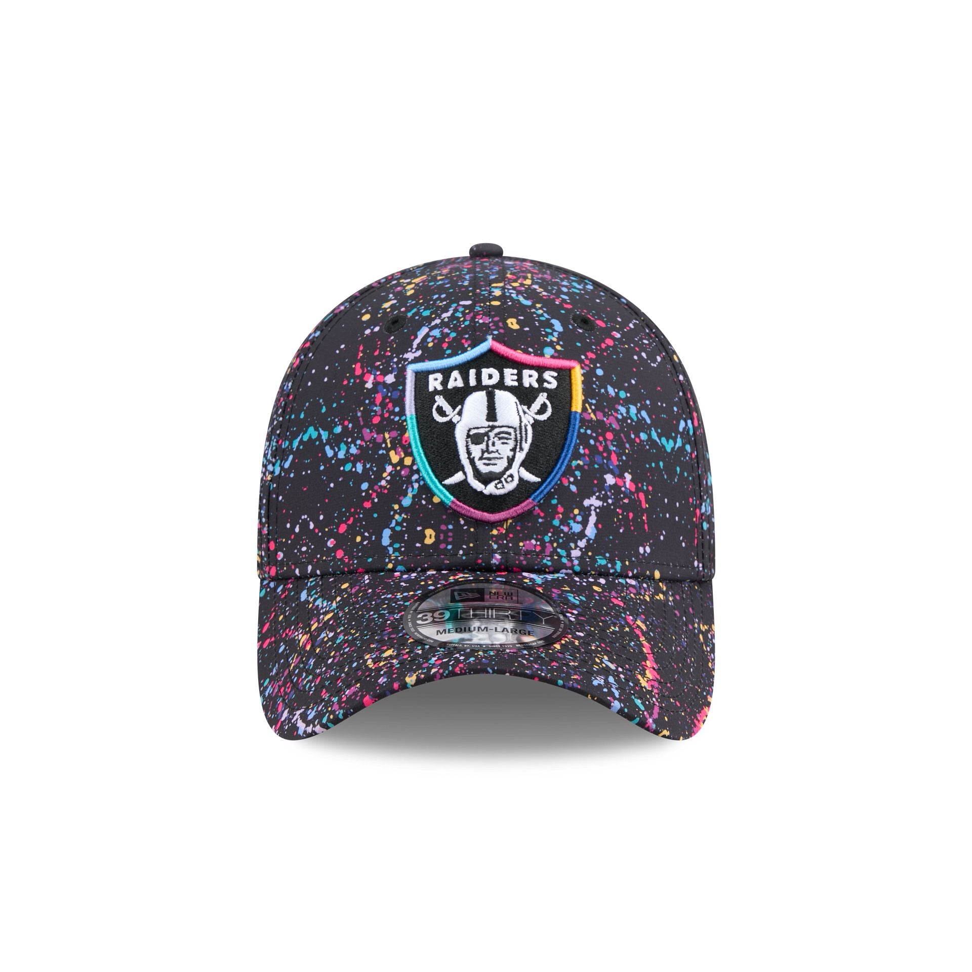 Las Vegas Raiders 2025 Crucial Catch 39THIRTY Stretch Fit Hat