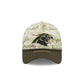 Carolina Panthers 2025 Salute to Service Digi Camo 39THIRTY Stretch Fit Hat