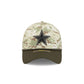 Dallas Cowboys 2025 Salute to Service Digi Camo 39THIRTY Stretch Fit Hat