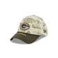 Green Bay Packers 2025 Salute to Service Digi Camo 39THIRTY Stretch Fit Hat