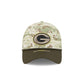 Green Bay Packers 2025 Salute to Service Digi Camo 39THIRTY Stretch Fit Hat