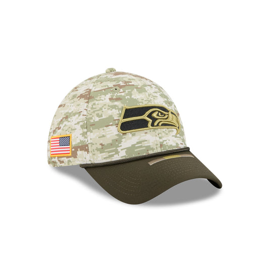Seattle Seahawks 2025 Salute to Service Digi Camo 39THIRTY Stretch Fit Hat - New Era Cap