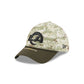 Los Angeles Rams 2025 Salute to Service Digi Camo 39THIRTY Stretch Fit Hat