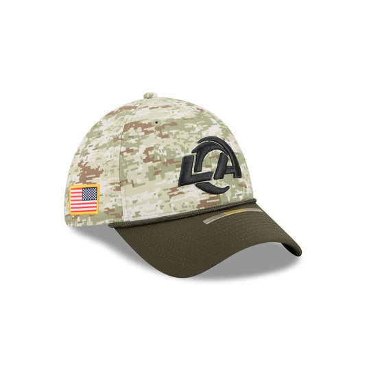 Los Angeles Rams 2025 Salute to Service Digi Camo 39THIRTY Stretch Fit Hat - New Era Cap