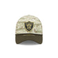 Las Vegas Raiders 2025 Salute to Service Digi Camo 39THIRTY Stretch Fit Hat