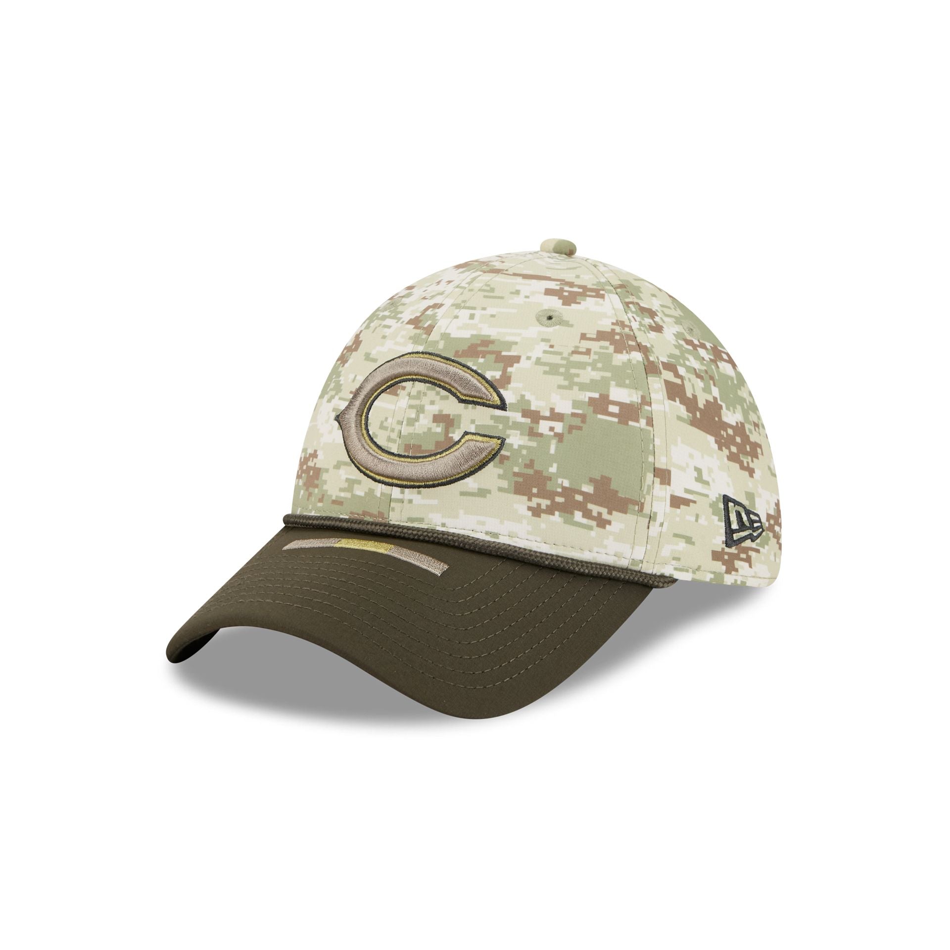 Chicago Bears 2025 Salute to Service Digi Camo 39THIRTY Stretch Fit Hat