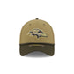 Baltimore Ravens 2025 Salute to Service 39THIRTY Stretch Fit Hat