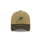 Miami Dolphins 2025 Salute to Service 39THIRTY Stretch Fit Hat