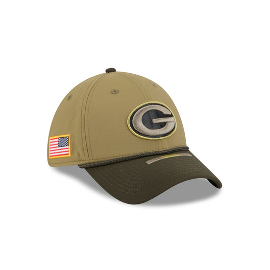 Green Bay Packers 2025 Salute to Service 39THIRTY Stretch Fit Hat - New Era Cap
