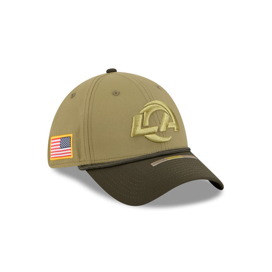Los Angeles Rams 2025 Salute to Service 39THIRTY Stretch Fit Hat - New Era Cap