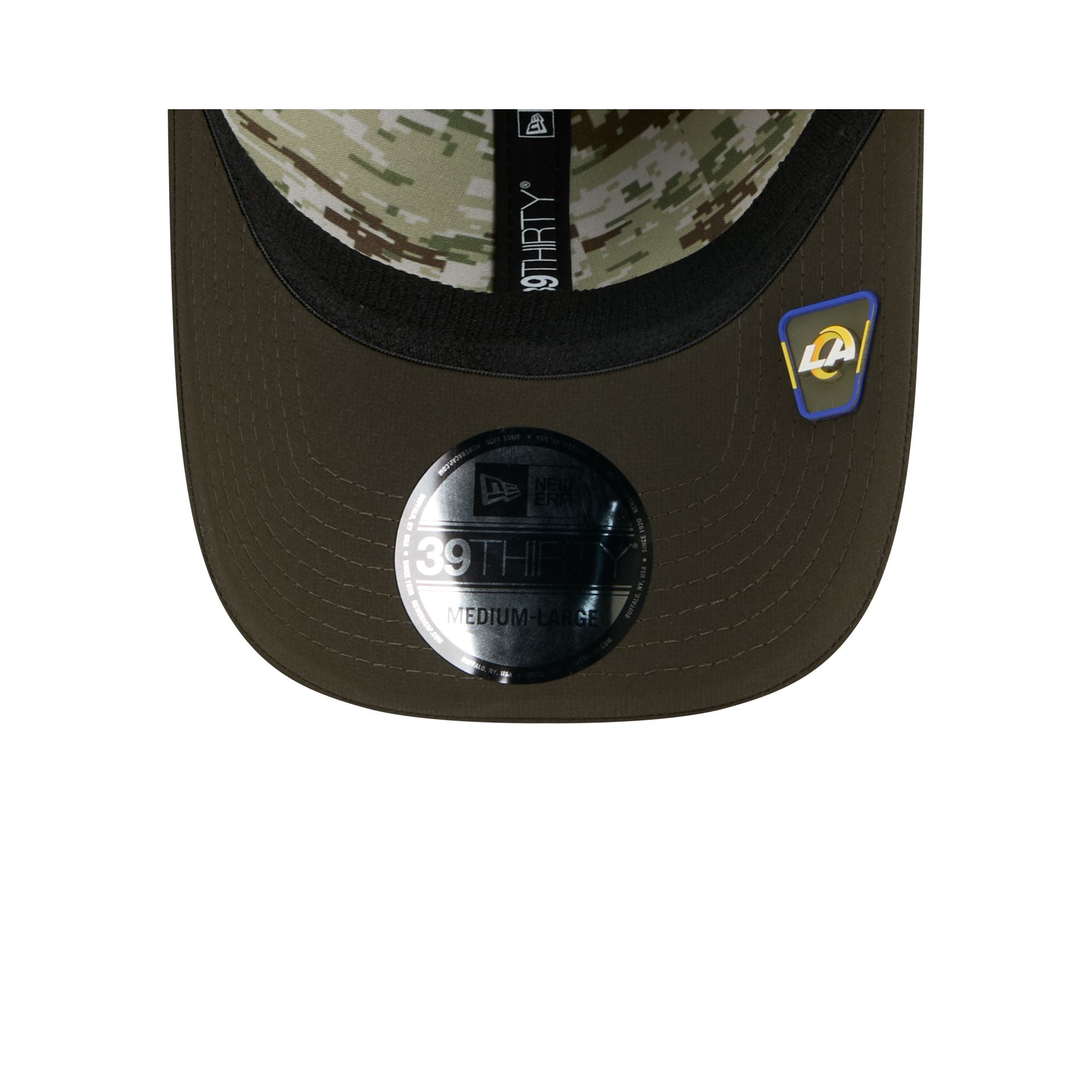 Los Angeles Rams 2025 Salute to Service 39THIRTY Stretch Fit Hat