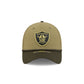 Las Vegas Raiders 2025 Salute to Service 39THIRTY Stretch Fit Hat