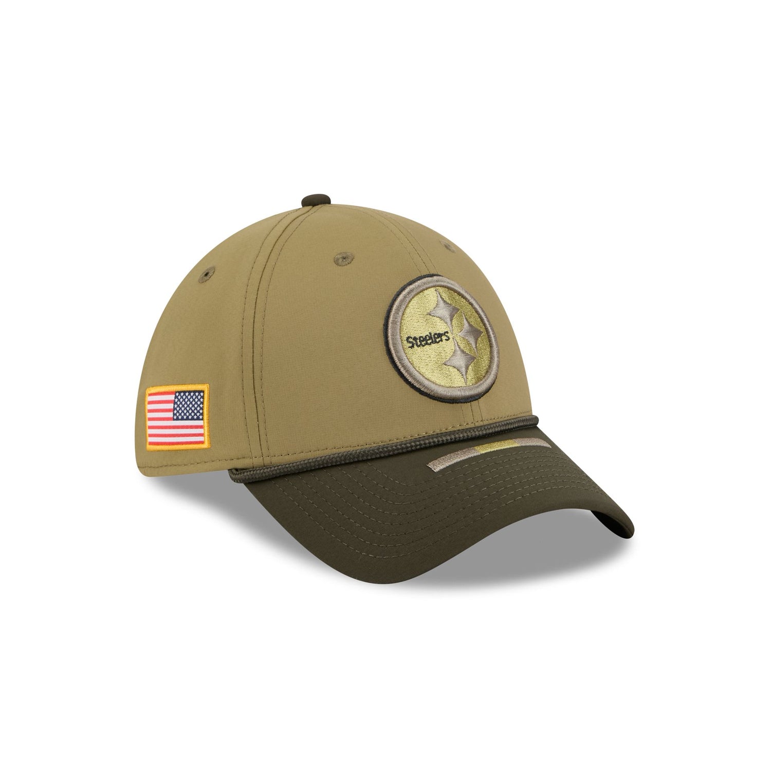 Pittsburgh Steelers 2025 Salute to Service 39THIRTY Stretch Fit Hat