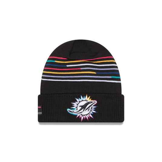 Miami Dolphins 2025 Crucial Catch Cuff Knit Hat - New Era Cap