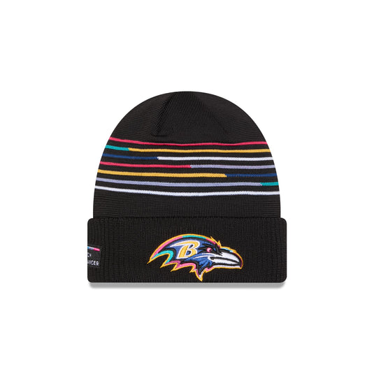 Baltimore Ravens 2025 Crucial Catch Cuff Knit Hat - New Era Cap