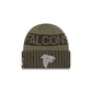 Atlanta Falcons 2025 Salute to Service Cuff Knit Hat
