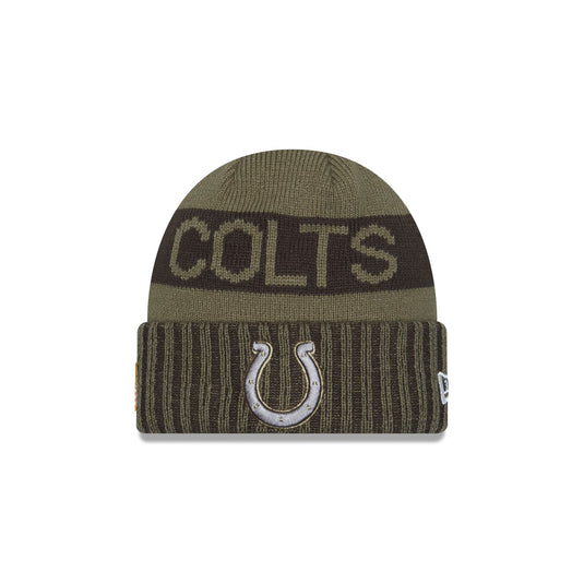 Indianapolis Colts 2025 Salute to Service Cuff Knit Hat - New Era Cap