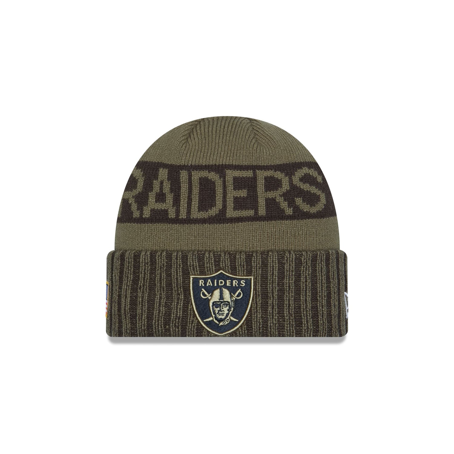 Las Vegas Raiders 2025 Salute to Service Cuff Knit Hat