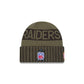 Las Vegas Raiders 2025 Salute to Service Cuff Knit Hat