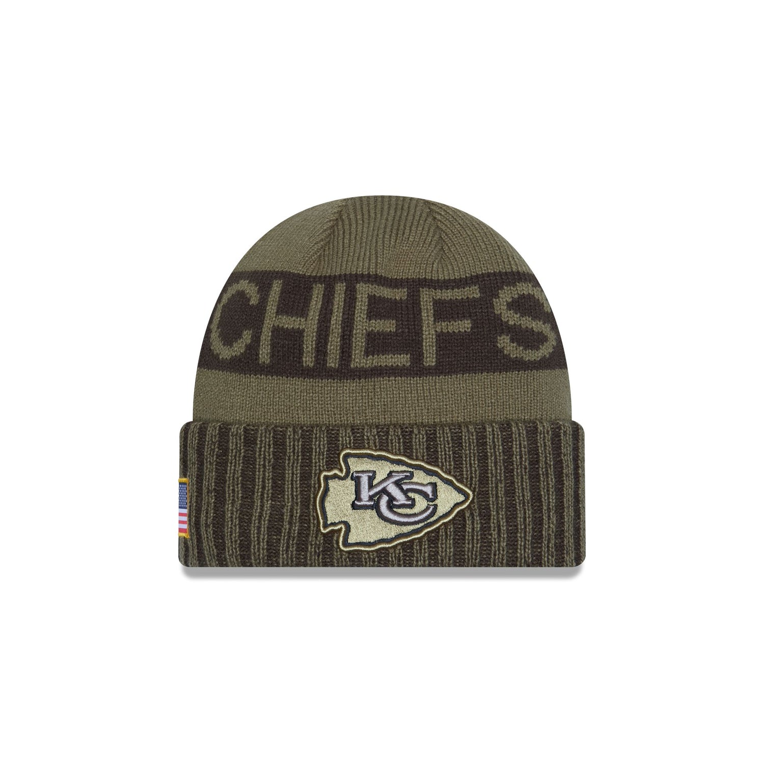 Kansas City Chiefs 2025 Salute to Service Cuff Knit Hat