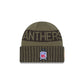 Carolina Panthers 2025 Salute to Service Cuff Knit Hat