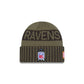 Baltimore Ravens 2025 Salute to Service Cuff Knit Hat