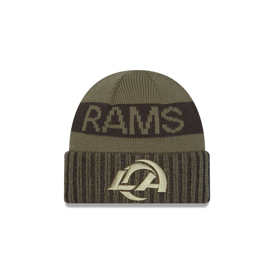 Los Angeles Rams 2025 Salute to Service Cuff Knit Hat - New Era Cap